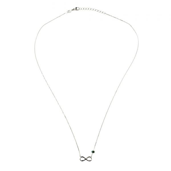 Unendlich schöne Halskette aus rhodiniertem Sterling Silber: Jetzt versandkostenfrei im Perlenmarkt OnlineShop bestellen!