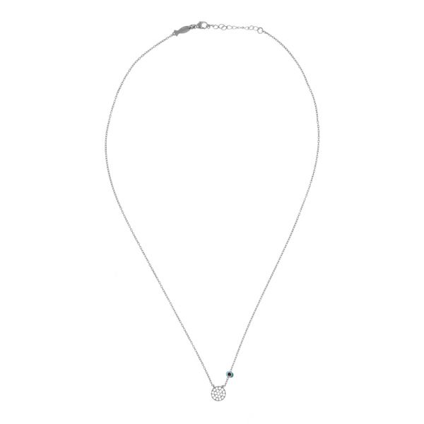 Die fantastische Halskette mit rundem Anhänger aus Sterling Silber besetzt mit funkelnden Zirkonias wartet schon im Perlenmarkt OnlineShop auf Dich! Jetzt entdecken!