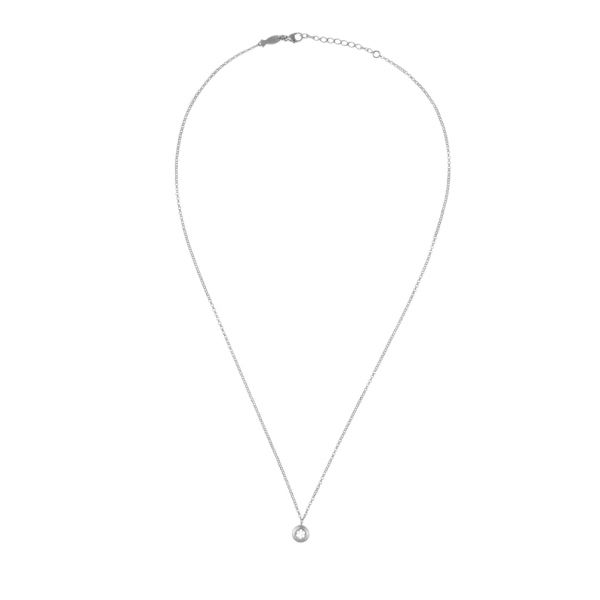 Elegante Halskette mit filigranem Anhänger aus Sterling Silber und funkelnden Zirkonias: Jetzt versandkostenfrei im Perlenmarkt OnlineShop bestellen!