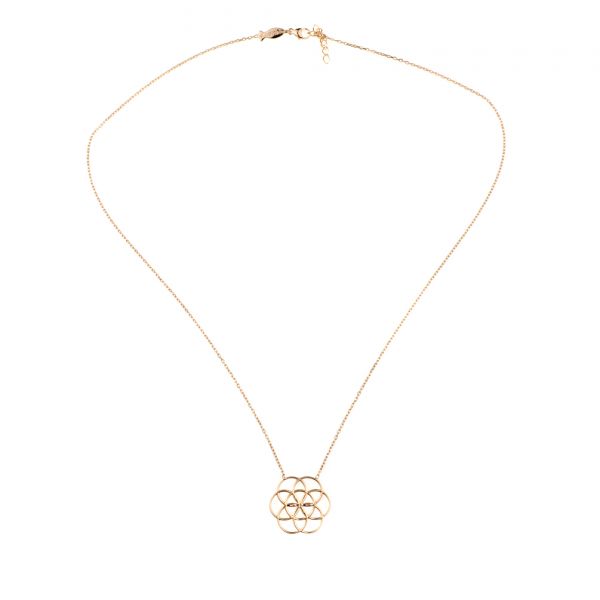 Bezaubernde Halskette mit wunderschönem Ornament-Anhänger aus rosévergoldetem Sterling Silber: Jetzt versandkostenfrei im Perlenmarkt OnlineShop bestellen!