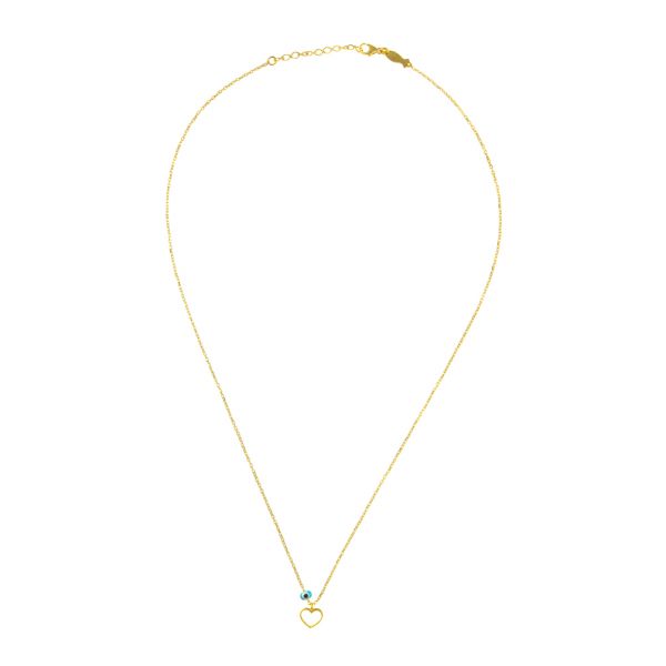 Süße kleine Halskette mit bezauberndem Herz aus vergoldetem Sterling Silber: Jetzt versandkostenfrei im Perlenmarkt OnlineShop bestellen!