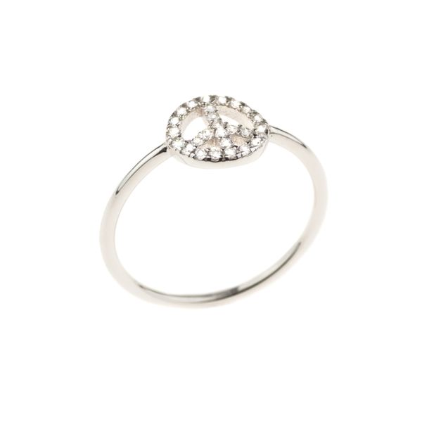 Herrlicher kleiner Ring mit Peace-Symbol aus Sterling Silber mit funkelnden Zirkonias. Kurshuni Schmuck wird in Istanbul handgefertigt. Jetzt versandkostenfrei im Perlenmarkt OnlineShop bestellen!