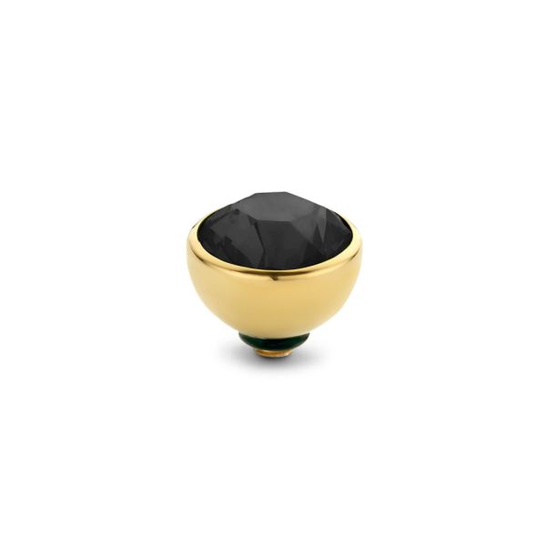 Fantastischer Ringaufsatz mit schwarzem Zirkonia und goldener Fassung, kombinierbar mit allen MelanO Twisted Ringen. Der Aufsatz wird auf den Ring geschraubt und kann ausgetauscht werden. Jetzt versandkostenfrei im Perlenmarkt OnlineShop bestellen!