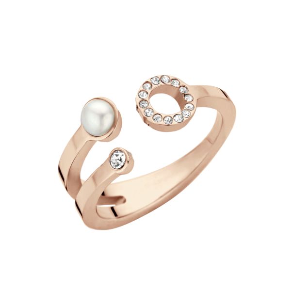 Perlenmarkt OnlineShop MelanO Friends Ring Trio Zirkonia Roségold