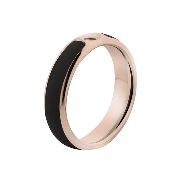 Bezaubernder Ring in Roségold mit schwarzem Streifen, kombinierbar mit allen MelanO Twisted Ringaufsätzen. Twisted Ringe können einzeln und als individuelle Kombination getragen werden. Jetzt versandkostenfrei im Perlenmarkt OnlineShop bestellen!