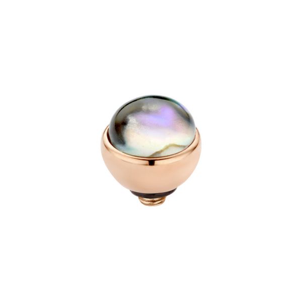 Eleganter MelanO Ringaufsatz mit wunderschöner Perle aus Abalone in roségoldener Fassung für alle Twisted Ringe. Der Aufsatz wird auf den Ring geschraubt und kann jederzeit getauscht werden. Jetzt versandkostenfrei im Perlenmarkt OnlineShop bestellen!Eleg