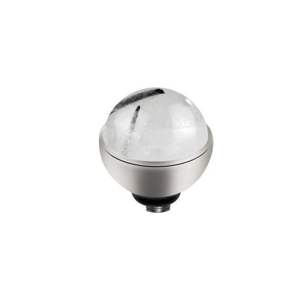 Großartiger Ringaufsatz aus Quarz mit schwarzem Rutil und Edelstahl-Fassung, kombinierbar mit allen MelanO Twisted Ringen. Der Aufsatz wird auf den Ring geschraubt und ist austauschbar. Jetzt versandkostenfrei im Perlenmarkt OnlineShop bestellen!
