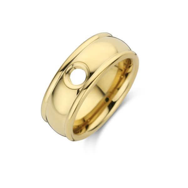 Großartiger MelanO Ring in Gold, kombinierbar mit allen Vivid Ringaufsätzen. Vivid ist ein Schmuck System aus Ringen und Ringaufsätzen. Der Ringaufsatz kann beliebig oft gewechselt werden. Jetzt versandkostenfrei im Perlenmarkt OnlineShop bestellen!