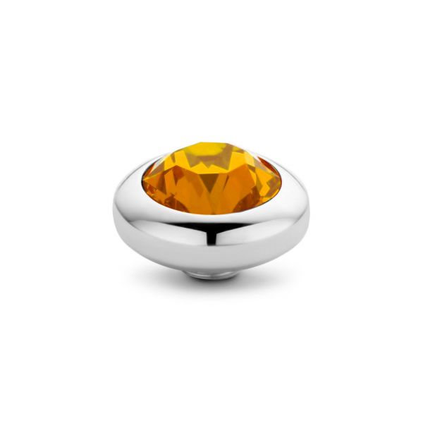 Bezaubernder MelanO Ringaufsatz mit leuchtend orangenem Zirkonia in Edelstahlfassung für alle Vivid Ringe. Der Aufsatz wird auf den Ring geschraubt und ist austauschbar: Das Vivid Schmuck System jetzt versandkostenfrei im Perlenmarkt OnlineShop bestellen!