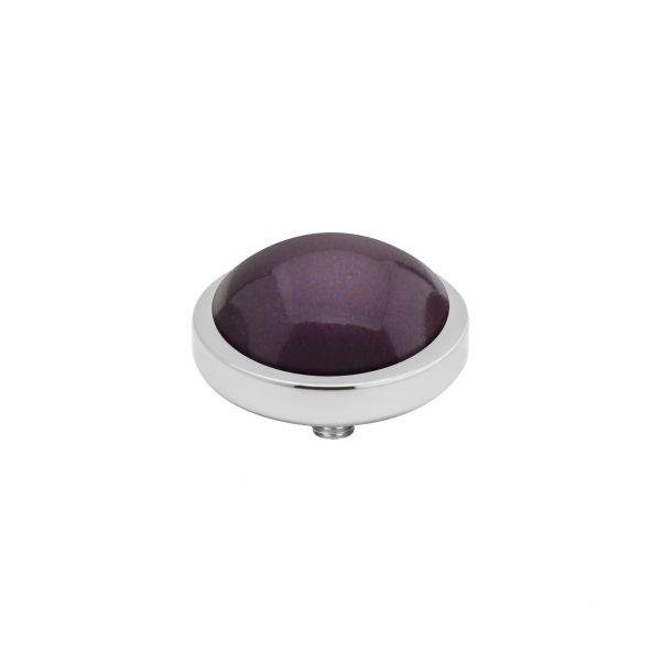 Wunderschöner MelanO Ringaufsatz mit Perle in Aubergine und Edelstahl-Fassung für alle Vivid Ringe. Der Aufsatz wird auf den Ring geschraubt und ist austauschbar: Das Vivid Schmuck System jetzt versandkostenfrei im Perlenmarkt OnlineShop bestellen!