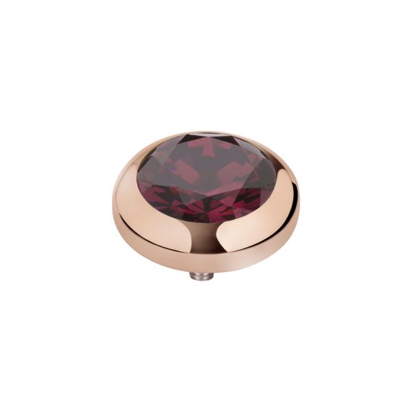 Fantastischer MelanO Ringaufsatz mit funkelndem Zirkonia in Burgunder und roségoldener Fassung für alle Vivid Ringe. Der Aufsatz wird auf den Ring geschraubt und ist austauschbar: Jetzt versandkostenfrei im Perlenmarkt OnlineShop bestellen!