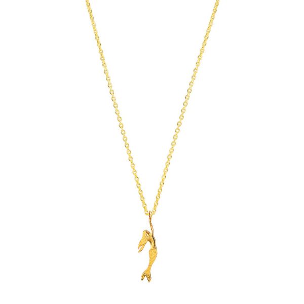 Die fabelhafte Halskette von Krinaki Jewelry mit zauberhafter, goldener Meerjungfrau als Anhänger wartet schon im Perlenmarkt OnlineShop auf Dich! Jetzt entdecken!