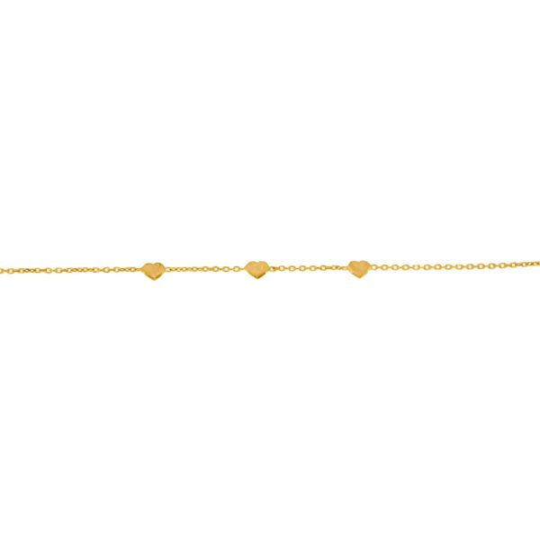 Entzückendes, goldiges Armband zum verlieben mit drei Herzchen. Das Armband kann in Längen zwischen 16 cm bis 19 cm getragen werden. alisia Schmuck wird in Italien gefertigt: Jetzt versandkostenfrei im Perlenmarkt OnlineShop bestellen!