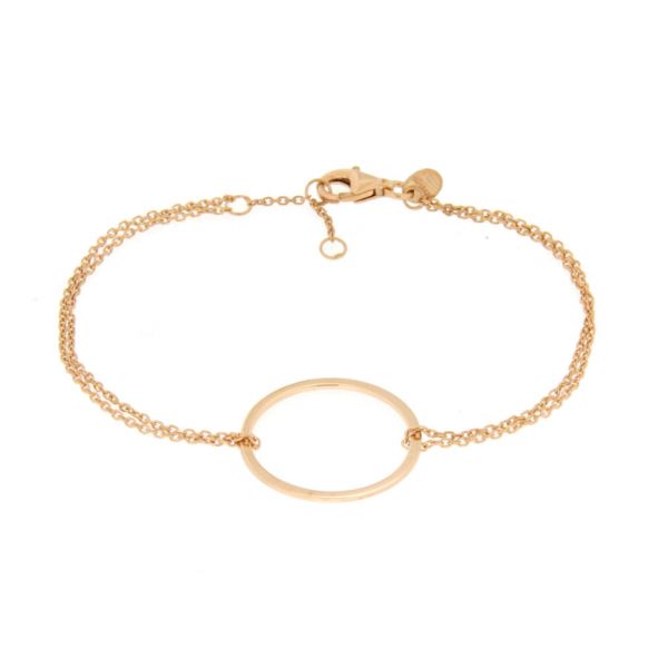 Bezauberndes, zweifaches Armband in Roségold mit Kreis Anhänger. alisia Schmuck wird in Italien gefertigt: Jetzt versandkostenfrei im Perlenmarkt OnlineShop bestellen!