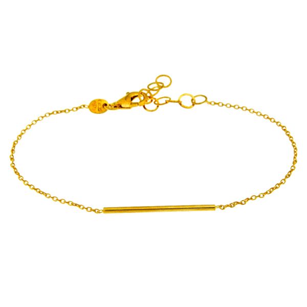 Stilvolles kleines Armband in Gold mit elegantem, schlichtem Design. alisia Schmuck wird in Italien gefertigt: Jetzt versandkostenfrei im Perlenmarkt OnlineShop bestellen!