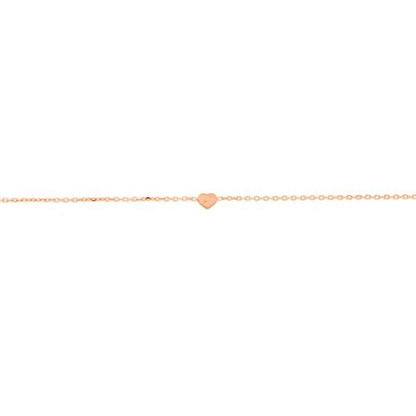 Zuckerzartes Armband in Roségold mit einzelnem kleinem Herz . Das Armband kann in Längen zwischen 16 cm bis 19 cm getragen werden. alisia Schmuck wird in Italien gefertigt: Jetzt versandkostenfrei im Perlenmarkt OnlineShop bestellen!