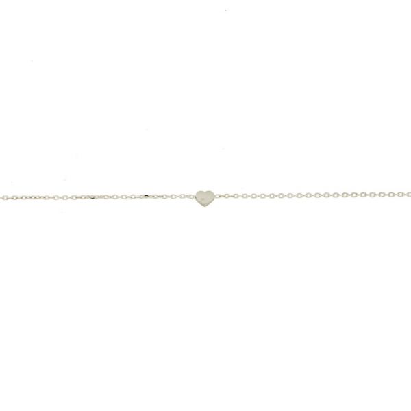 Zuckerzartes Armband aus Sterling Silber mit einzelnem kleinem Herz. Das Armband kann in Längen zwischen 16 cm bis 19 cm getragen werden. alisia Schmuck wird in Italien gefertigt: Jetzt versandkostenfrei im Perlenmarkt OnlineShop bestellen!