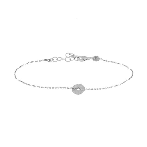 Schlichtes Armband von alisia mit gehämmerter Scheibe aus Sterling Silber: Jetzt versandkostenfrei im Perlenmarkt OnlineShop bestellen!  Schlichtes Armband mit gehämmerter Scheibe aus Sterling Silber. alisia Schmuck wird in Italien gefertigt: Jetzt versan