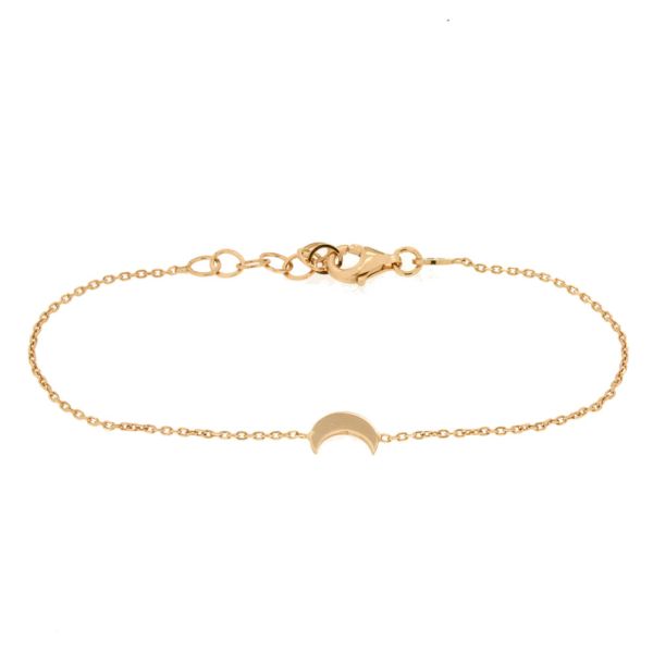 Süßes Armband in Roségold mit feinem kleinen Mond. alisia Schmuck wird in Italien gefertigt. Für die Herstellung des Armbands werden nur edle Metalle verwendet. Jetzt versandkostenfrei im Perlenmarkt OnlineShop bestellen!