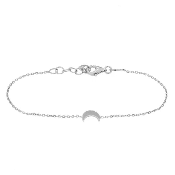 Süßes Armband aus Sterling Silber von alisia mit feinem kleinen Mond: Jetzt versandkostenfrei im Perlenmarkt OnlineShop bestellen!