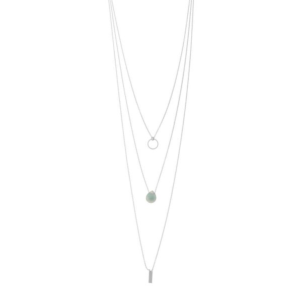 Wunderschöne, dreifache Halskette mit drei Anhängern aus Sterling Silber und Aventurin. alisia Schmuck wird in Italien gefertigt: Jetzt versandkostenfrei im Perlenmarkt OnlineShop bestellen!