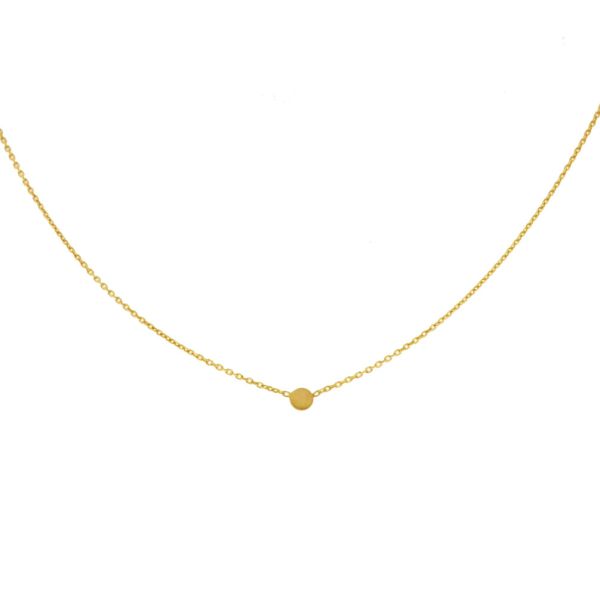 Bezaubernd schlichte Halskette in Gold mit elegantem kleinem Kreis. Die Kette kann in Längen zwischen ca. 38 cm bis 41 cm getragen werden. alisia Schmuck wird in Italien gefertigt: Jetzt versandkostenfrei im Perlenmarkt OnlineShop bestellen!