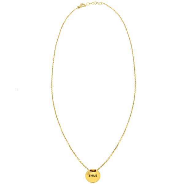 Fröhliche kleine Halskette in Gold für glückliche Menschen: Jetzt versandkostenfrei im Perlenmarkt OnlineShop bestellen!
