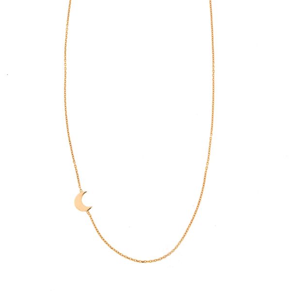 Nette kleine Halskette mit eingearbeitetem Mond in Roségold. alisia Schmuck wird in Italien gefertigt. Für die Herstellung dieser Halskette werden nur edle Metalle verwendet. Jetzt versandkostenfrei im Perlenmarkt OnlineShop bestellen!