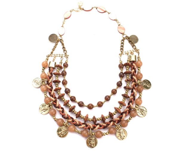 Geniales, vierfaches Exoal Collier mit opulentem Stil und eleganter Farb-Kombination: Jetzt versandkostenfrei im Perlenmarkt OnlineShop bestellen! Exoal Schmuck wird aus Naturmaterialien hergestellt.