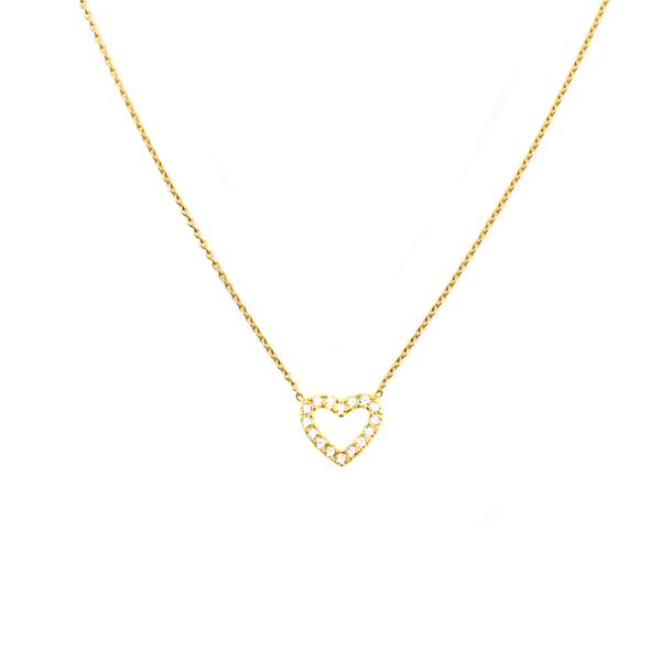 Zauberhafte Kurshuni Halskette aus vergoldetem Sterling Silber mit funkelndem Herz-Anhänger. Kurshuni Schmuck wird in Istanbul handgefertigt. Jetzt im Perlenmarkt OnlineShop bestellen!