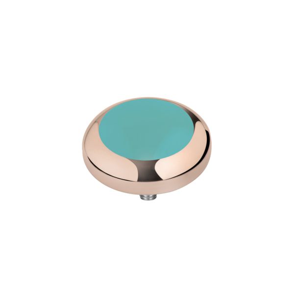 Wunderbarer MelanO Magnetic Ringaufsatz in Pastell Türkis mit roségoldener Fassung. Der Aufsatz ist magnetisch und kann ausgetauscht werden. Jetzt versandkostenfrei im Perlenmarkt OnlineShop bestellen!