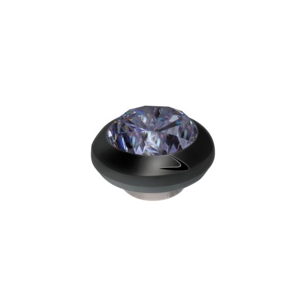 Fantastischer MelanO Magnetic Ringaufsatz mit lavendel-farbenem Zirkonia, kombinierbar mit allen MelanO Magnetic Ringen. Der MelanO Magnetic Kopf ist magnetisch und kann ausgetauscht werden. Jetzt im Perlenmarkt OnlineShop!