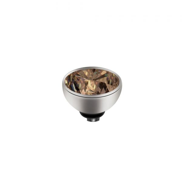 Funkelnder MelanO Twisted Ringaufsatz mit Zirkonia und Edelstahl-Fassung, kombinierbar mit allen MelanO Twisted Ringen. Der MelanO Twisted Aufsatz wird auf den Ring geschraubt und kann jederzeit ausgetauscht werden. Jetzt im Perlenmarkt OnlineShop!