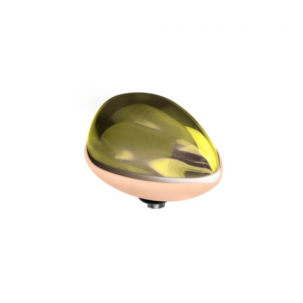 Bezaubernder MelanO Twisted Ringaufsatz mit tropfenförmigem Zirkonia in Limettengrün und roségoldener Fassung. MelanO Twisted Ringaufsätze können mit allen MelanO Twisted Ringen kombiniert werden. Jetzt im Perlenmarkt OnlineShop bestellen!