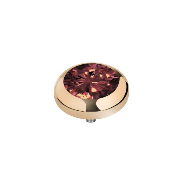 Funkelnder MelanO Ringaufsatz mit dunkelrotem Zirkonia, kombinierbar mit allen Vivid Ringen. Der Aufsatz wird auf den Ring geschraubt und ist austauschbar: Das Vivid Schmuck System jetzt versandkostenfrei im Perlenmarkt OnlineShop bestellen!