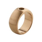 Genialer Ring in mattiertem Gold, kombinierbar mit allen MelanO Magnetic Ringaufsätzen: Jetzt versandkostenfrei im Perlenmarkt OnlineShop bestellen! Die Aufsätze sind magnetisch und können gewechselt werden.